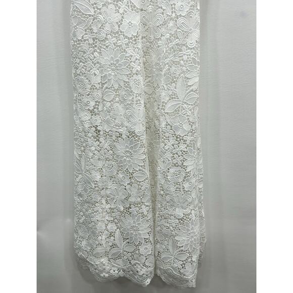 Generation Love Womens Rosie Dress Floral Lace Overlay V-Neck White Size M? NWOT - Picture 6 of 12